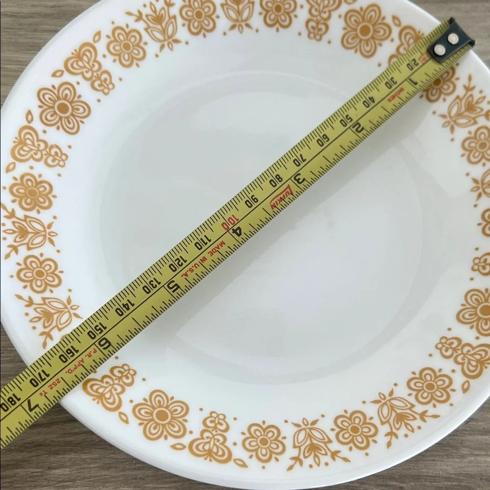 3 Butterfly Gold dessert plates by Corning. Exc replacement plates or start one